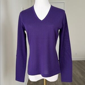 Neiman Marcus Cashmere Collection V-Neck Sweater